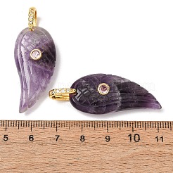 Natürlichen Amethyst Edelsteinanhänger&nbsp;GG-CBA51ED-02G-09