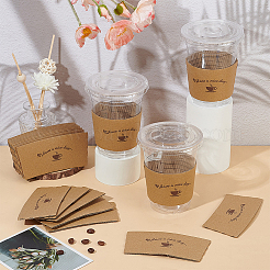 300 manchon en papier pour gobelet à café et à thé au lait&nbsp;FIND-WA0001-08