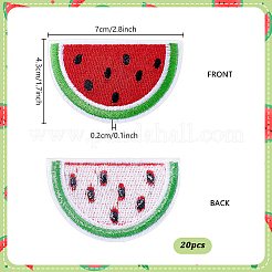 Computergesteuerte Stickerei mit Wassermelonen-Polyester zum Aufbügeln/Aufnähen&nbsp;PATC-WH0014-54