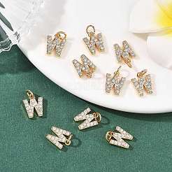 Pendentifs en laiton Shegrace avec micro-pavé de zircone cubique transparente&nbsp;XGRQ29692-394G-W