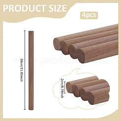 Schwarze Walnussholzstäbchen&nbsp;LS-FIND-WH0366-126A