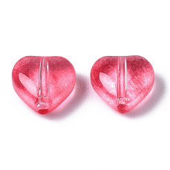 Perle di vetro verniciate a spruzzo trasparente&nbsp;GGLA-S054-012A-04