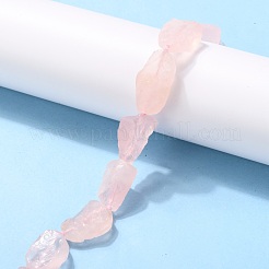 Fili di perline di quarzo rosa naturale grezzo grezzo&nbsp;G-G010-15