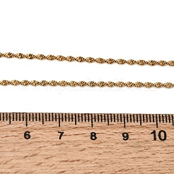 Colliers unisexes en chaîne corde en acier inoxydable 304 de 1.8 mm&nbsp;NJEW-P356-02G