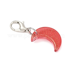 Подвесные украшения в виде стеклянной луны&nbsp;HJEW-JM04367-02