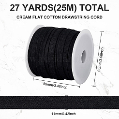 Cordons plats en coton double couche de 25 m&nbsp;OCOR-BC0001-74A