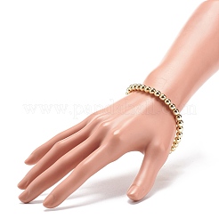 Bracelet extensible en perles rondes en hématite synthétique&nbsp;BJEW-JB08581