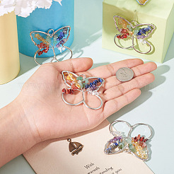 5 pièces 7 pendentifs en alliage de pierres précieuses chakra&nbsp;G-TA0001-40