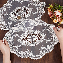Tischsets mit Polyester-Spitzenstickerei&nbsp;AJEW-WH0413-78