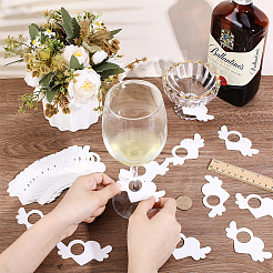 200 шт. картонные подвески для бокалов вина&nbsp;FIND-GA0007-50