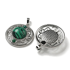 Синтетического малахита подвески&nbsp;G-Q158-03M