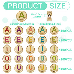 500 шт. 5 стиля покрытия непрозрачные акриловые бусины&nbsp;OACR-TA0003-60