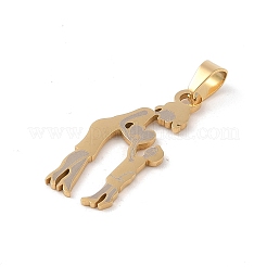 Colgantes de acero inoxidable 304 con baño de iones (IP) para el Día de la Madre&nbsp;STAS-U002-10G