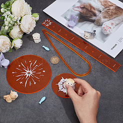 4 шт. 4 прозрачных акриловых шаблона&nbsp;DIY-OC0014-53