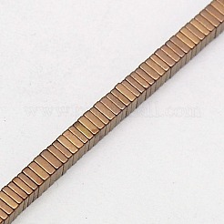 Electroplate non magnetici ematite Perle sintetiche heishi fili&nbsp;G-J171B-2x2mm-05