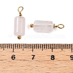 Natürliche weiße Jade-Säulenanhänger&nbsp;STAS-H221-04G-05