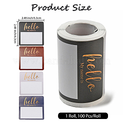 1 рулон прямоугольных наклеек&nbsp;DIY-DJ0002-14