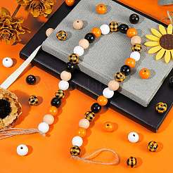 200шт деревянные бусины&nbsp;DIY-SZ0003-33B