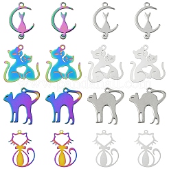 40 шт. 4 стиля подвески из нержавеющей стали 201&nbsp;STAS-YW0002-62MC