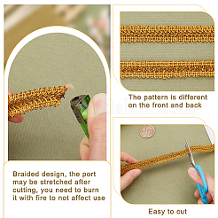 Кружевная лента «сороконожка» из полиэстера&nbsp;OCOR-WH0088-43A-02