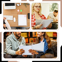 6 funda rectangular de plástico PP para agenda o cuaderno&nbsp;AJEW-NB0009-36A