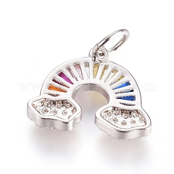 Латунные микро проложить кубического циркония подвески&nbsp;ZIRC-G166-26P