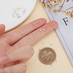 100 шт. 4 стиля 925 бусины-трубочки из стерлингового серебра&nbsp;STER-AR0001-06