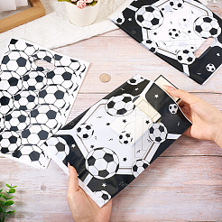 30 шт. 2 стильных пластиковых футбольных пакета с принтом и ручками-дырками&nbsp;ABAG-TA0001-80