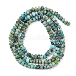 Хубэй природных бирюзовый бисер нитей&nbsp;G-B175-A14-2x4mm