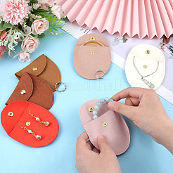 6 шт. 6-х цветные мешочки для хранения украшений из микрофибры&nbsp;ABAG-PH0001-40A