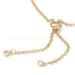 Изготовление браслета-слайдера из латунной цепочки с двойным кольцом&nbsp;AJEW-JB01508