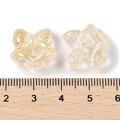 Perles de verre transparentes peintes en aérosol&nbsp;GLAA-Z011-06I