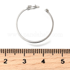 Кольца-манжеты из нержавеющей стали 304 с микропаве из кубического циркония&nbsp;LS-RJEW-S628-02P