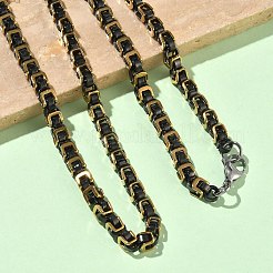 Halsketten und Armbänder aus Edelstahl 201&nbsp;SJEW-G087-04G