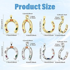2pcs pendentifs en laiton micro pavé de zircone cubique&nbsp;KK-FS0002-15P