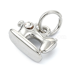 Colgantes de rhinestone de acero inoxidable 304&nbsp;STAS-A145-04J-P