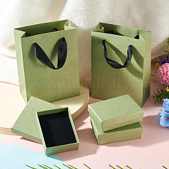3 Stück rechteckige Schmuckaufbewahrungsboxen aus Papier&nbsp;CON-TA0001-39C-01
