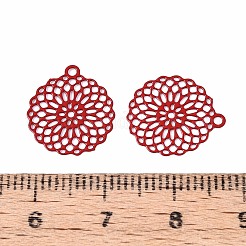 Pendentifs creux en acier inoxydable 430 peints à la bombe&nbsp;STAS-N121-10A