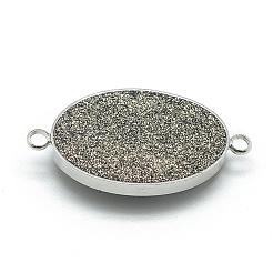 Соединители звеньев естественного друзы драгоценного камня&nbsp;G-Q489-H02