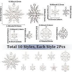 20 шт. 10 стиля подвесок из нержавеющей стали 304 и 201&nbsp;STAS-SC0010-70