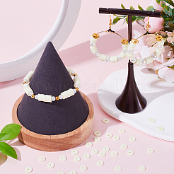 Плоские круглые бусины из глины ручной работы полимерные&nbsp;CLAY-SC0001-58A-04