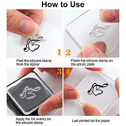 Изготовленные на заказ прозрачные штампы из ПВХ на летнюю тематику&nbsp;DIY-WH0631-0219