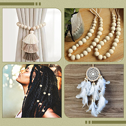 Натуральные незаконченные деревянные бусины&nbsp;WOOD-PA0001-16C