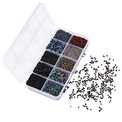 6200 pz 100 g 10 stili di perline di vetro&nbsp;SEED-TA0001-72