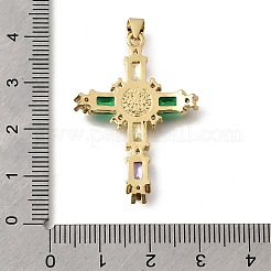 Ciondoli religione zirconi cubici in ottone micro pavè&nbsp;KK-Z155-10G
