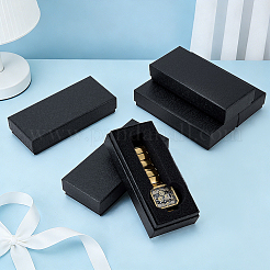 Boîtes d'emballage individuelles pour montres en carton texturé à motif de rose&nbsp;CON-WH0100-72A