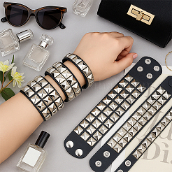 5шт. 5 стиля браслетов из искусственной кожи&nbsp;BJEW-GO0002-14