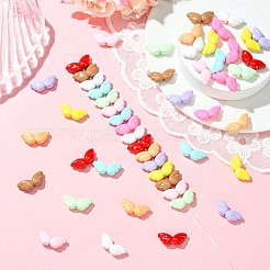 50шт 10 цвета непрозрачные акриловые бусины&nbsp;MACR-CJ0002-39