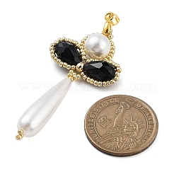 Pendenti grandi in perle di vetro&nbsp;PALLOY-MZ00384-04
