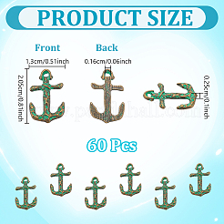 60 pièces pendentifs en alliage de style tibétain&nbsp;FIND-UN0010-53